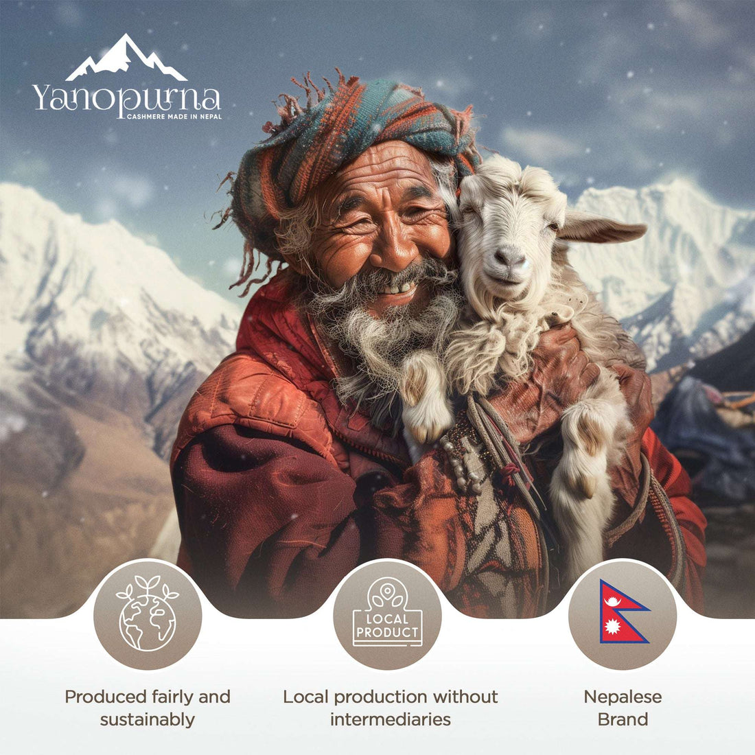 Kaschmirschal weiss mit mittelgroßem Fischgrätenmuster