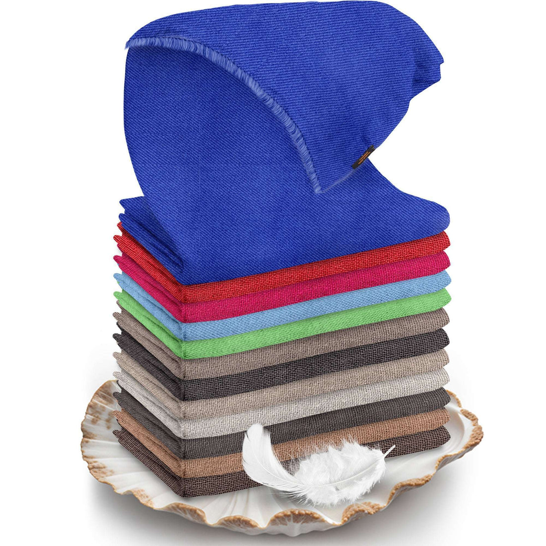 Kaschmirtuch blau einfarbig