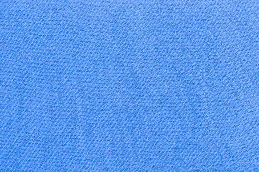 Kaschmirschal blau einfarbig