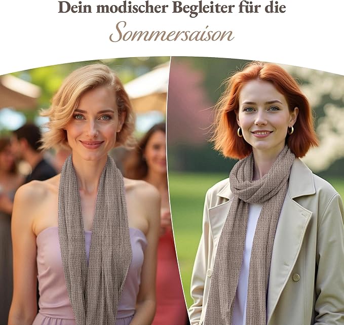 Kaschmirschal aus 100% Kaschmir – Grau, Einfarbig