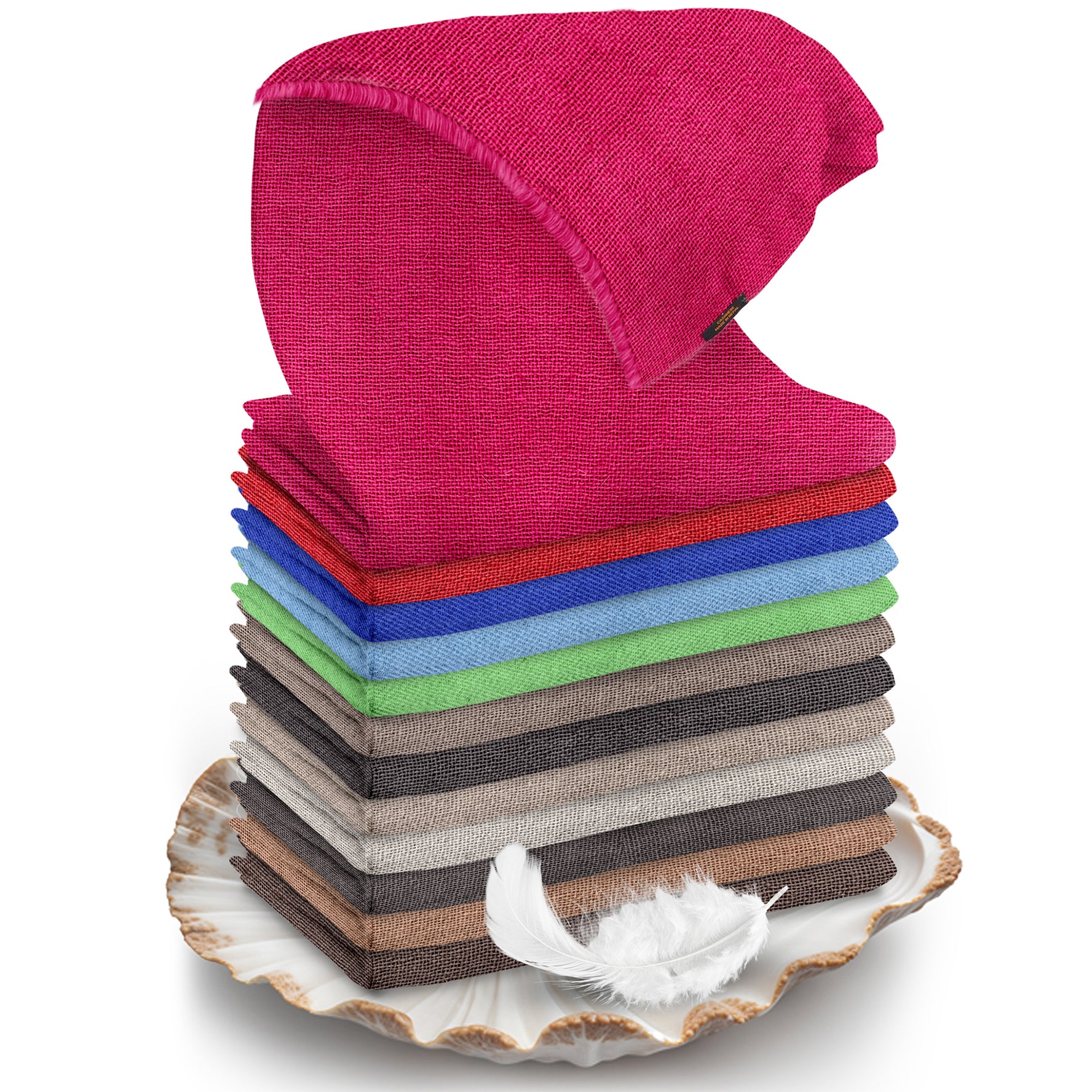 Kaschmirtuch pink einfarbig