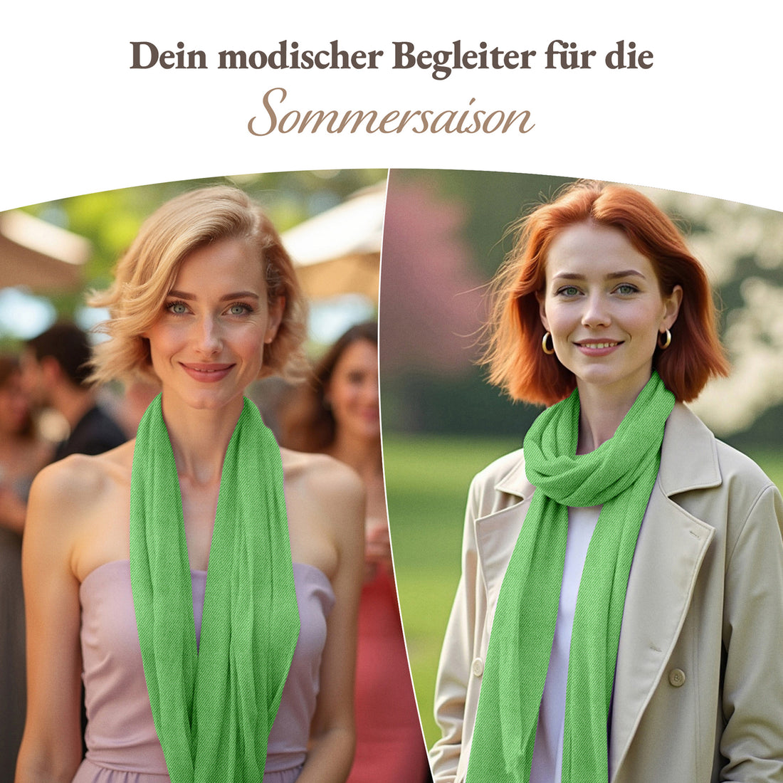 Kaschmirtuch grün einfarbig