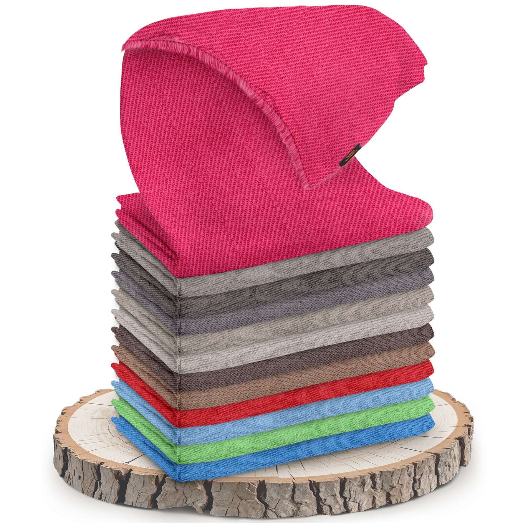 Kaschmirschal pink einfarbig